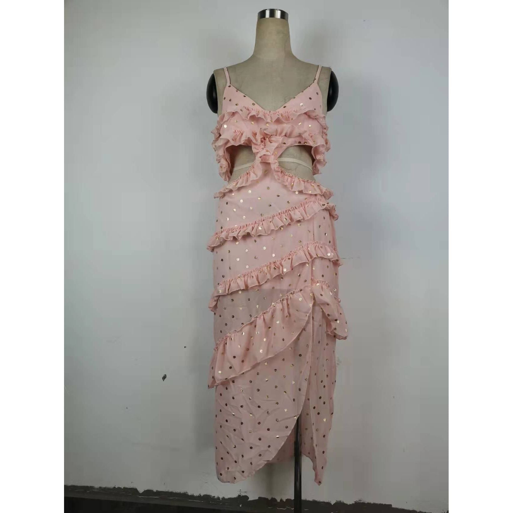 Dress Sequined Thailand Sanya Seaside Holiday Travel Beach Maxi Dress