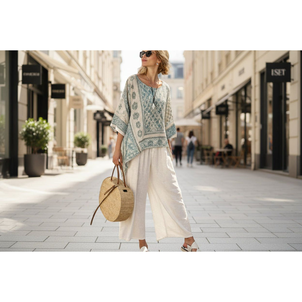 Women’s Beach Vacation Two Piece Set – Loose Summer Outfit