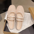Breathable Women's Shallow-mouth Single Shoes, 2026 Summer New Hollow-out Flat Mary Jane Delicate Mesh Shoes, Grandma Shoes