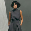 Women’s Cotton Linen Two-Piece Set – Sleeveless Top & Wide-Leg Pants