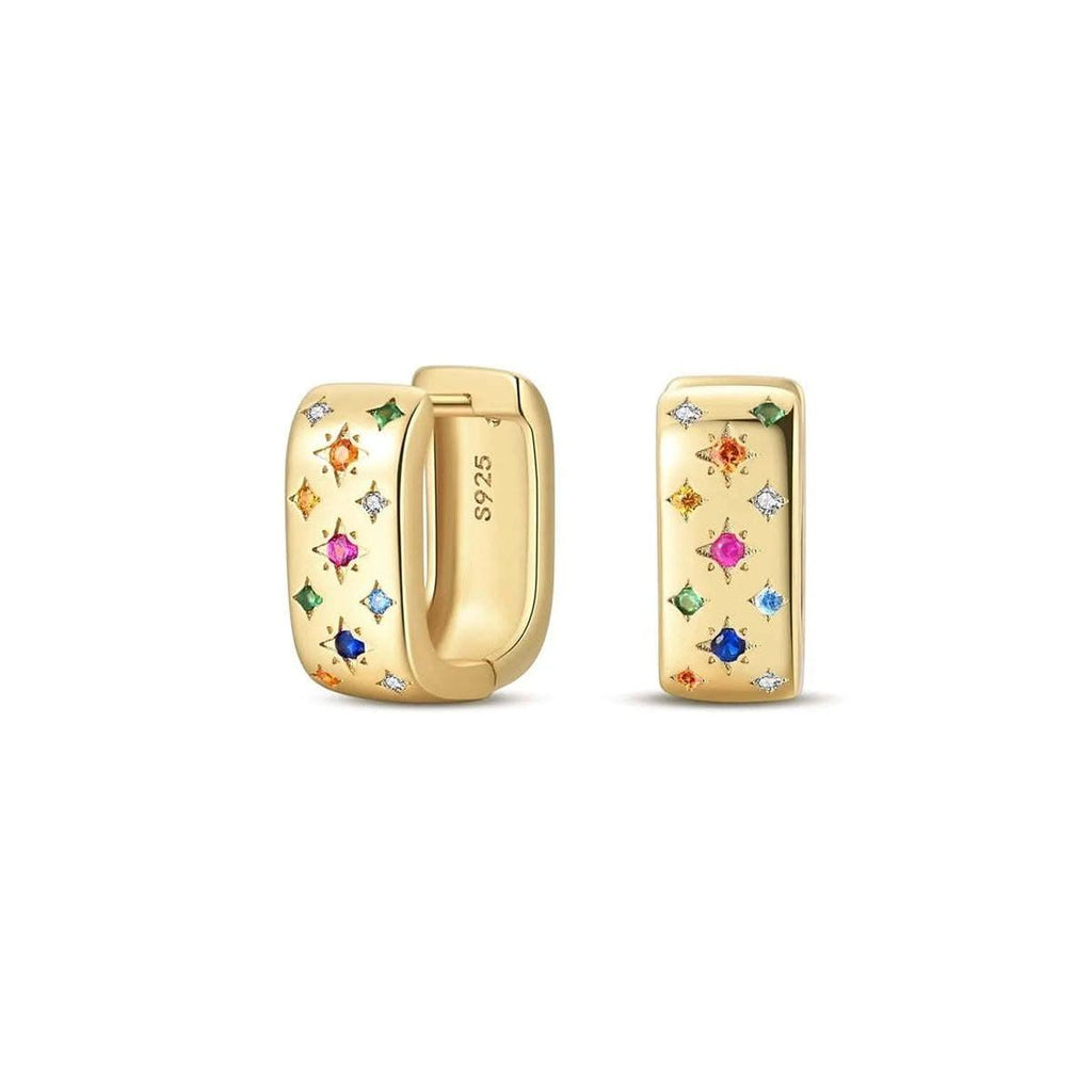 925 Sterling Silver Square Earrings