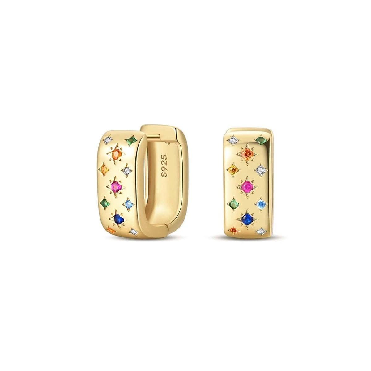 925 Sterling Silver Square Earrings