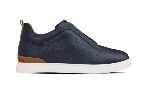 CALTO - J1934  - 2.6 Inches Taller (Navy) - Slip-On Snoafers