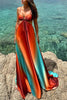 Sexy Sling Gradient Color Island Dress Beach Dress