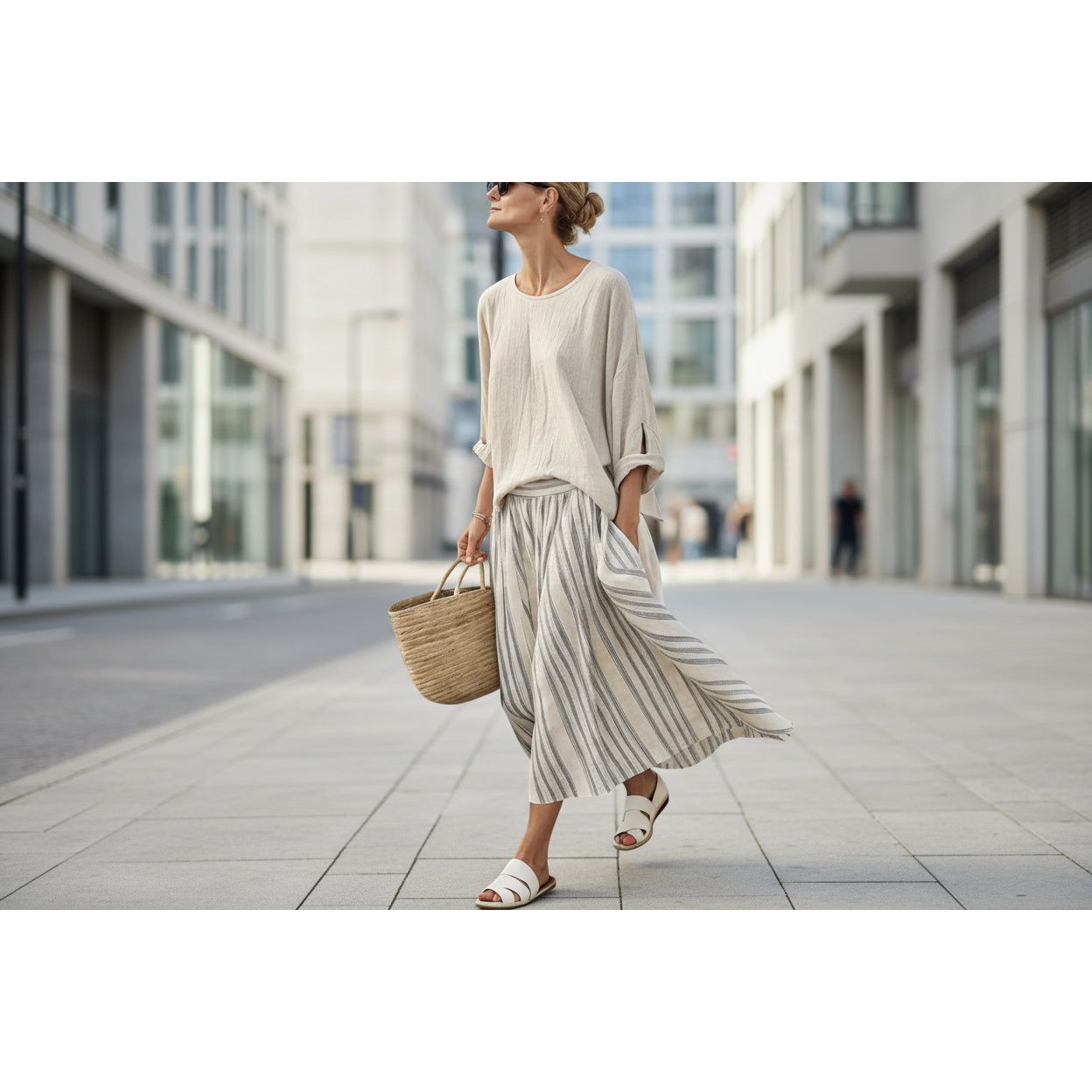 Women’s Beach Vacation Two Piece Set – Loose Summer Outfit