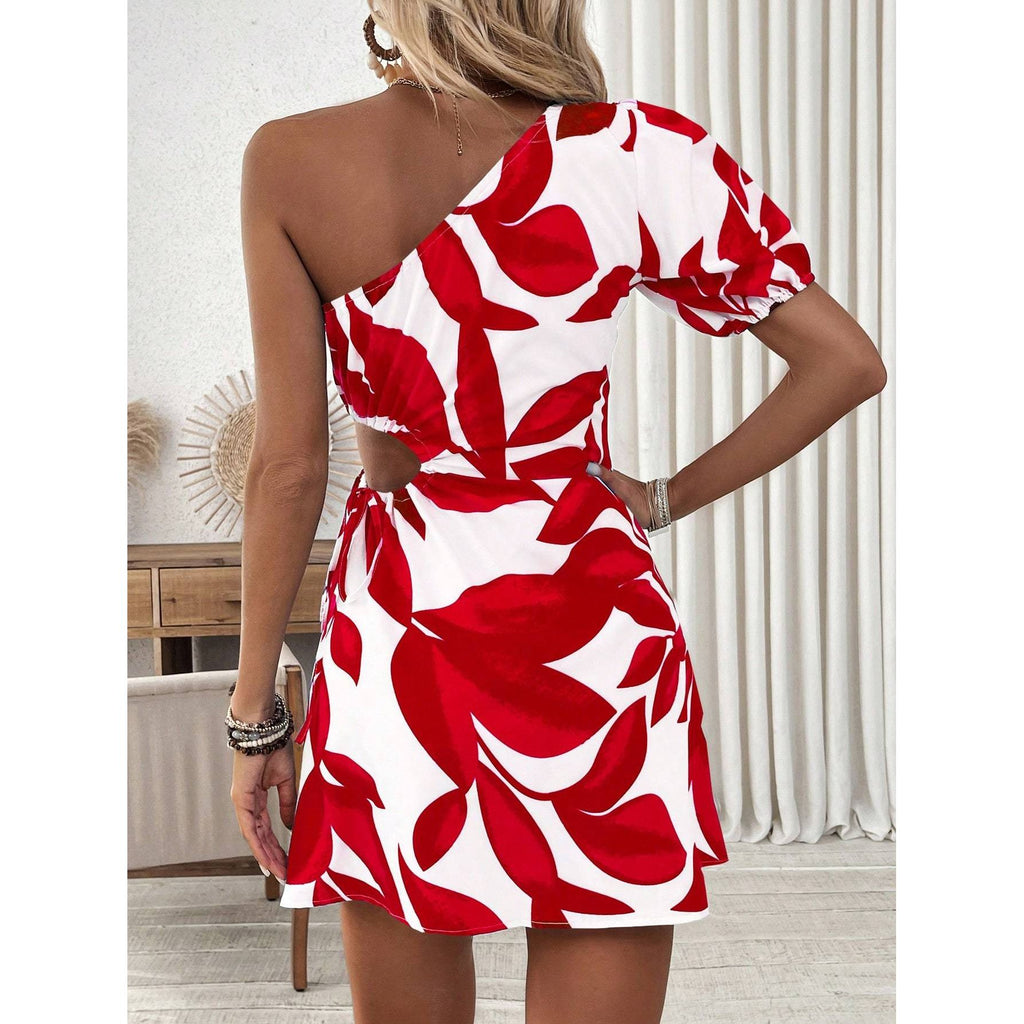 Women’s Puff Sleeve Summer Dress – Vacation & Beach Outfit
