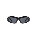 Futuristic Rectangle Wrap Around Sunglasses