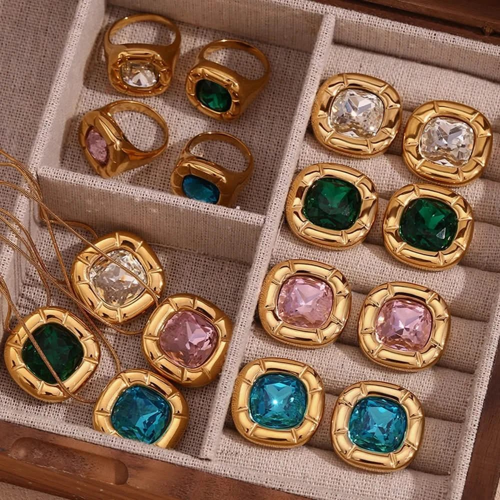 18K Gold Plated Birthstone Zircon Ring