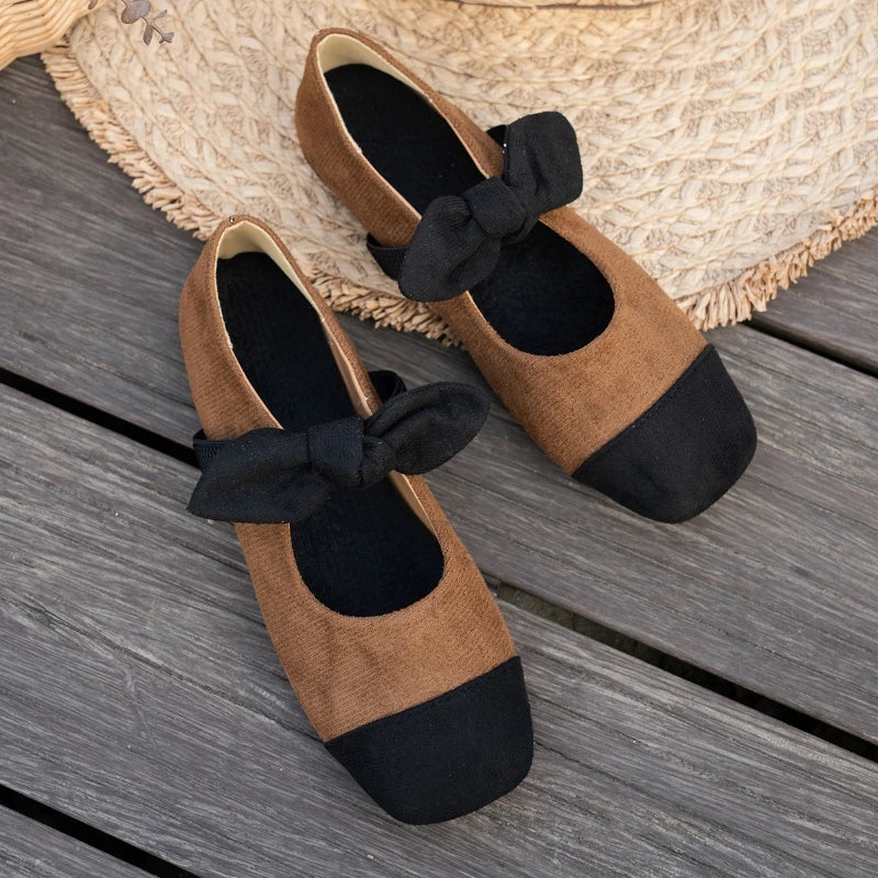 Cheetah print bow flats