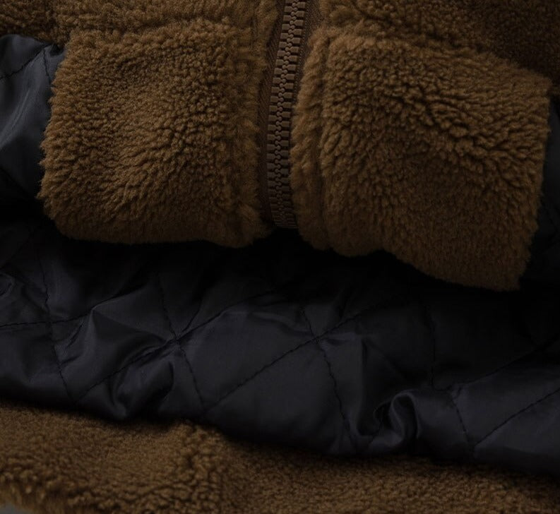 Lambswool Coats Thicken Warm Padded Jackets