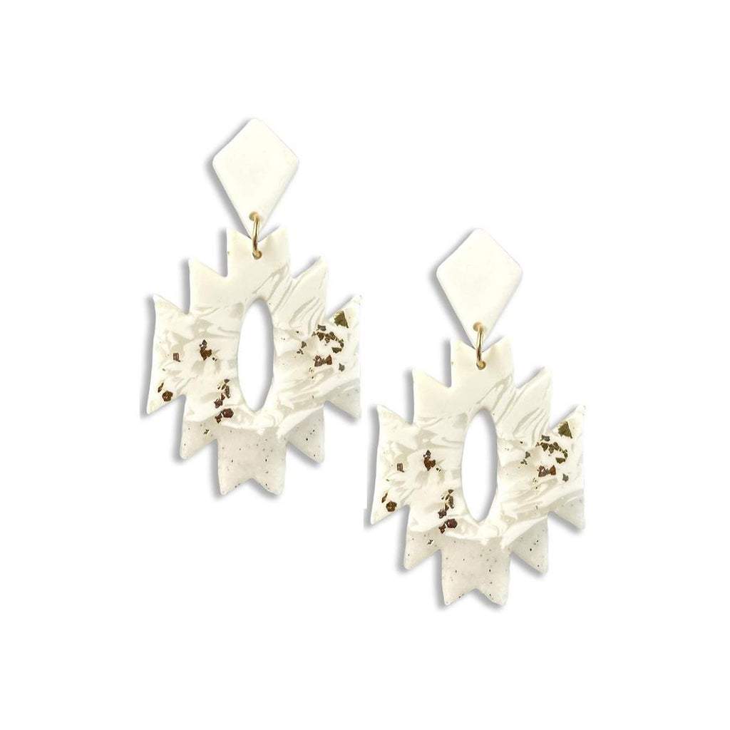 Rodeo western aztec shape dangle earring