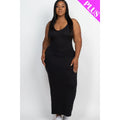 Plus Racer Back Maxi Dress