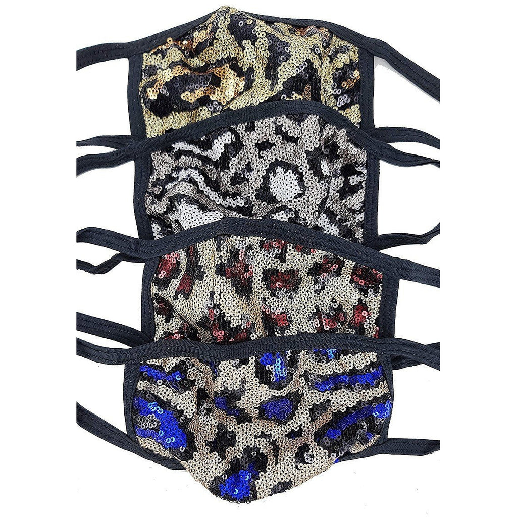 Sequin Animal Print Fashion Mask