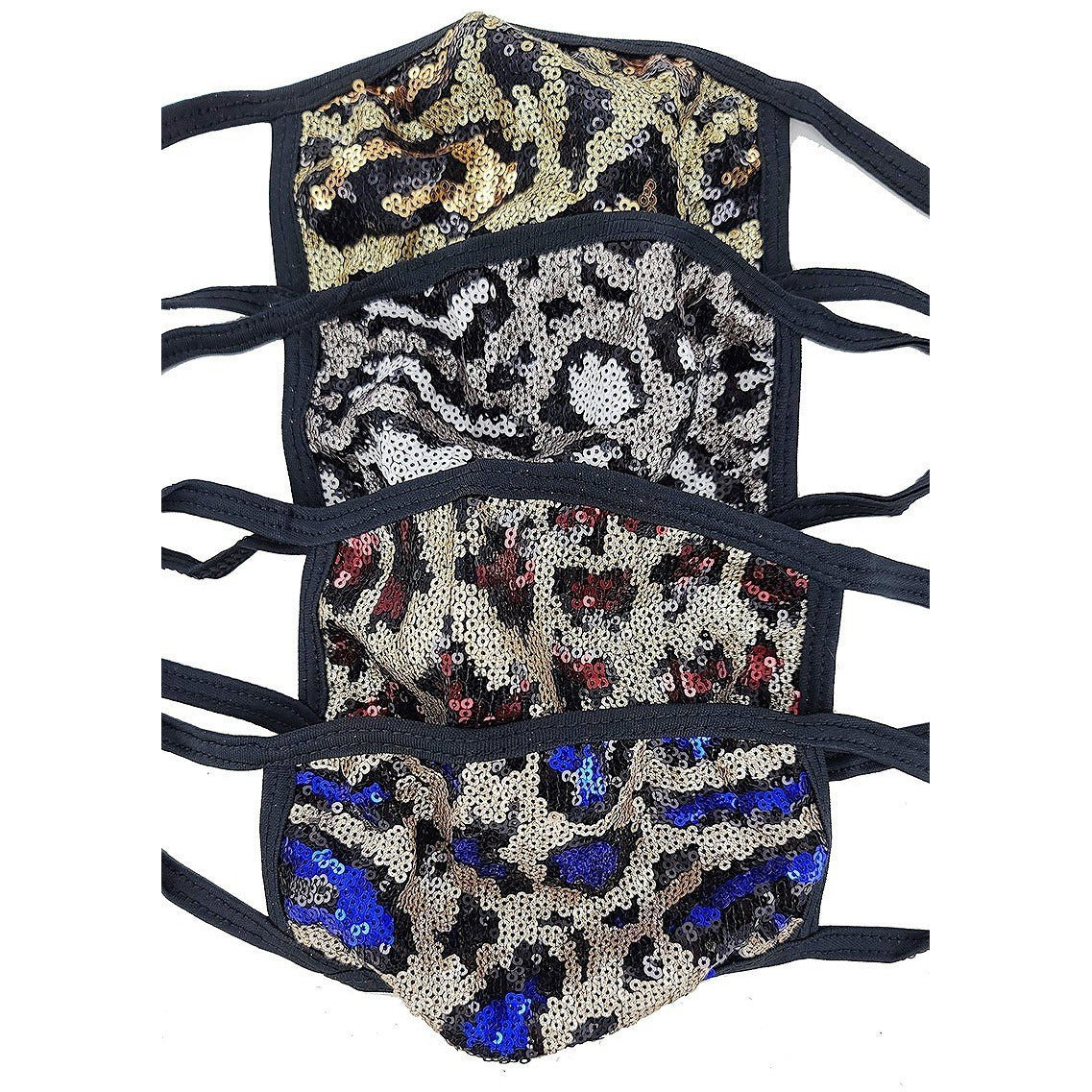 Sequin Animal Print Fashion Mask
