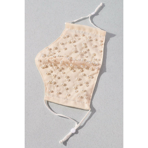 3d pearls face mask