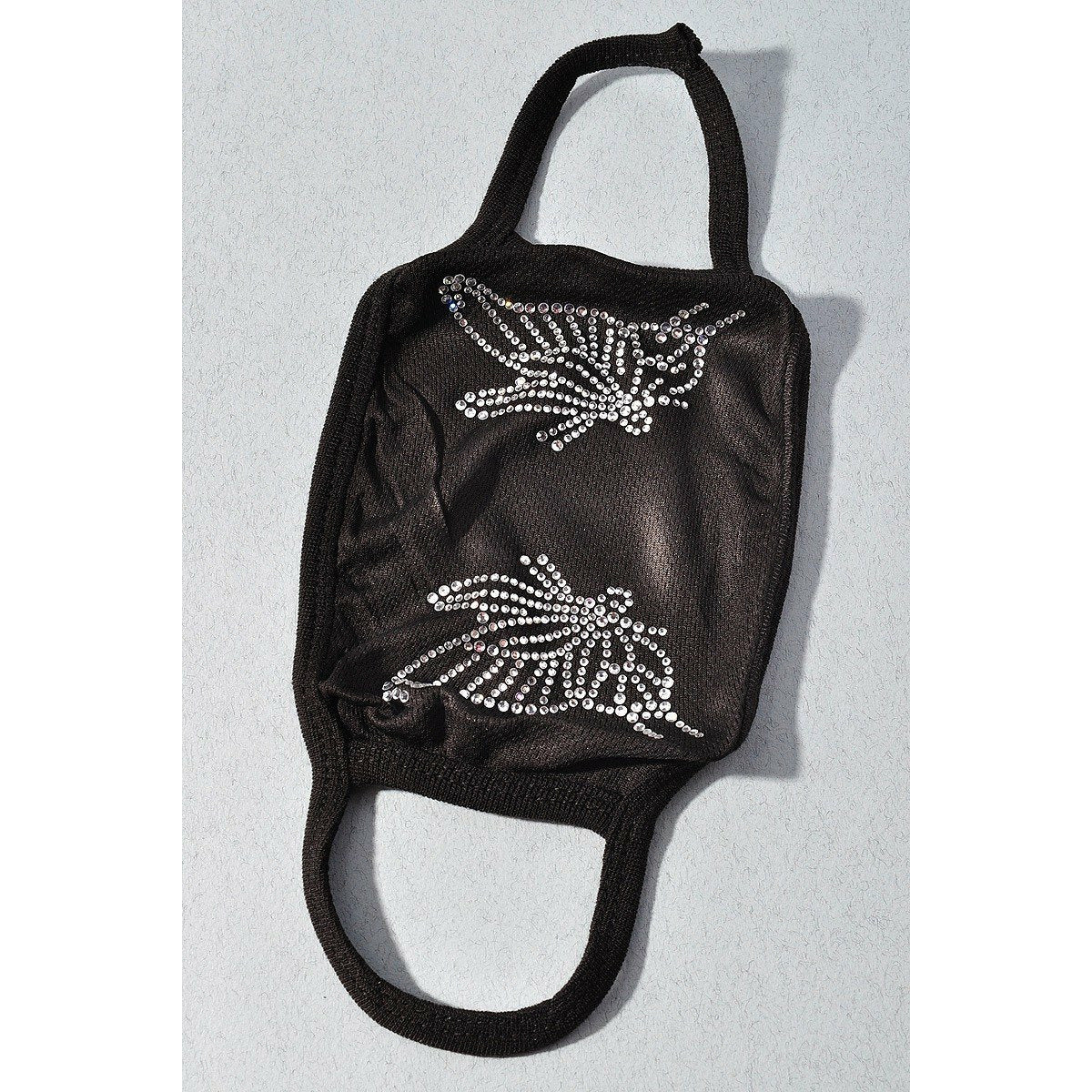 Rhinestone Butterfly face mask