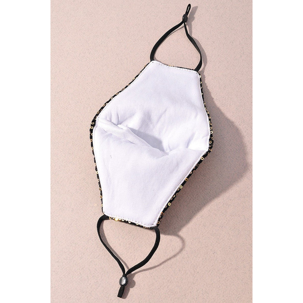 Flat Sequin Fashion Mask