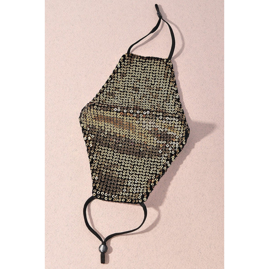 Flat Sequin Fashion Mask