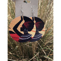 Sunset in Africa natural wood disk