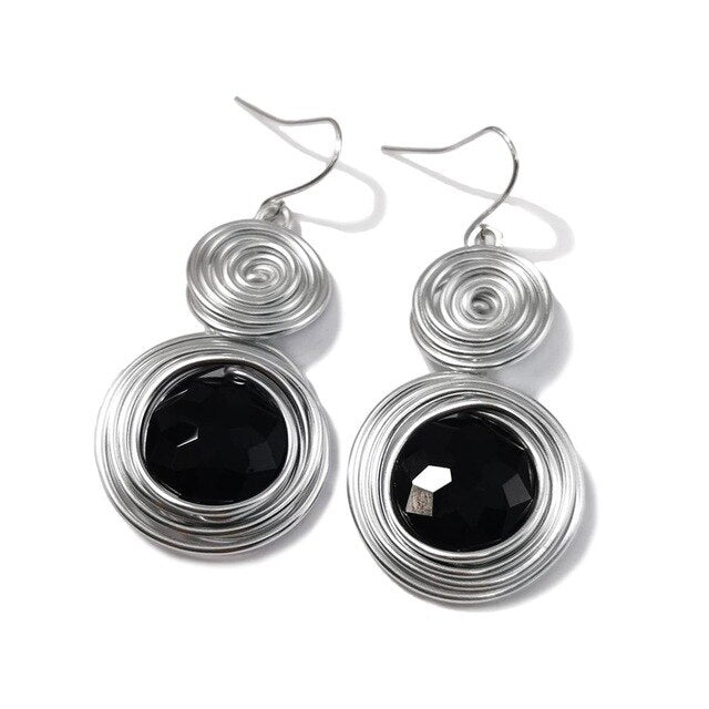 Wire Helical Dangle Earrings