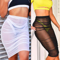 Double Layer Chiffon Long Beach Skirt
