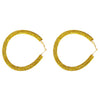 Wrapped Rhinestone Hoop Earrings