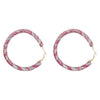 Wrapped Rhinestone Hoop Earrings