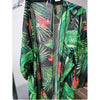 Sexy Leaf Floral  Print One Piece