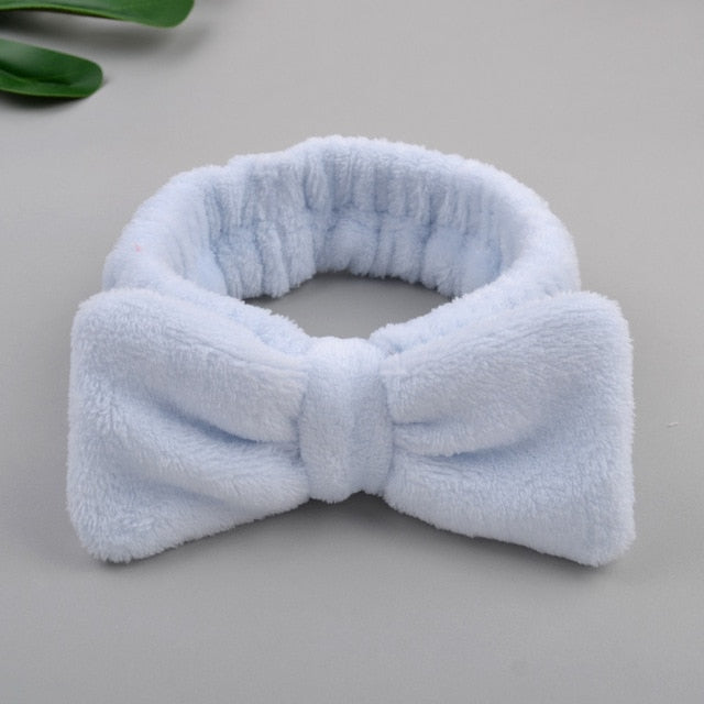 OMG  Fleece Face Wash Bow Hairband