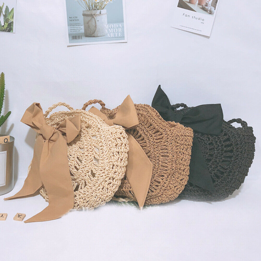 Rattan Straw Crossbody