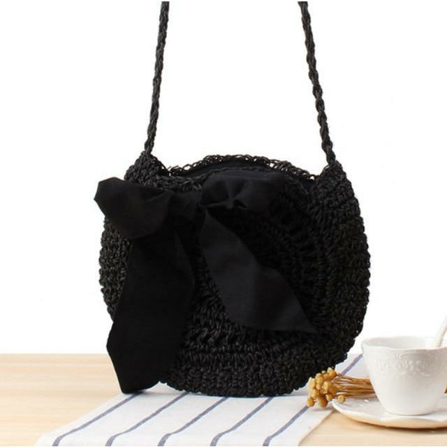 Rattan Straw Crossbody