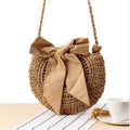Rattan Straw Crossbody
