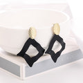 Matte textured wavy Drop Earrings