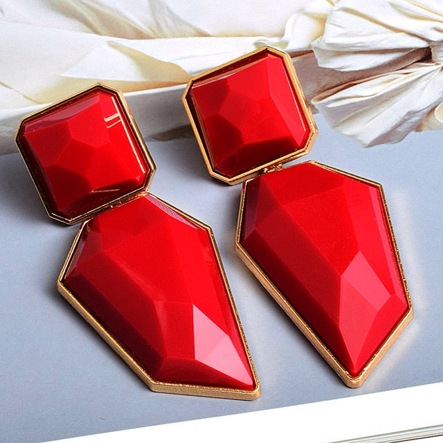 Clear And Pure Resin Drop Earrings