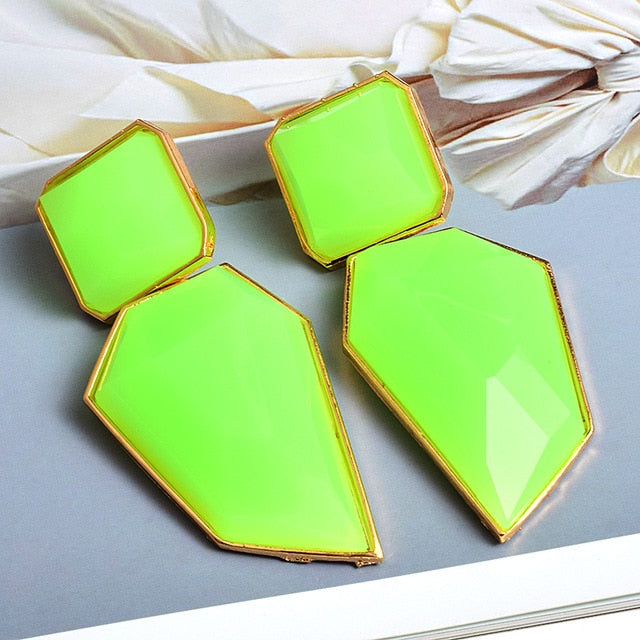 Clear And Pure Resin Drop Earrings