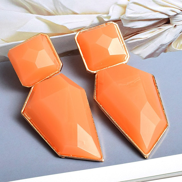 Clear And Pure Resin Drop Earrings
