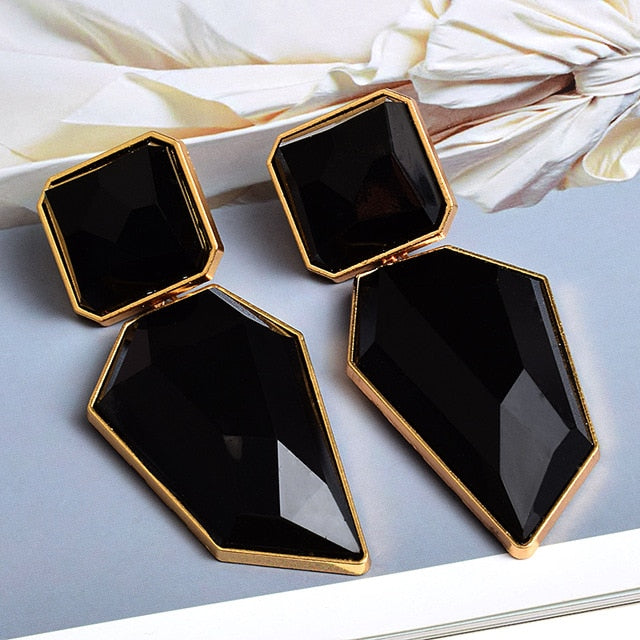 Clear And Pure Resin Drop Earrings