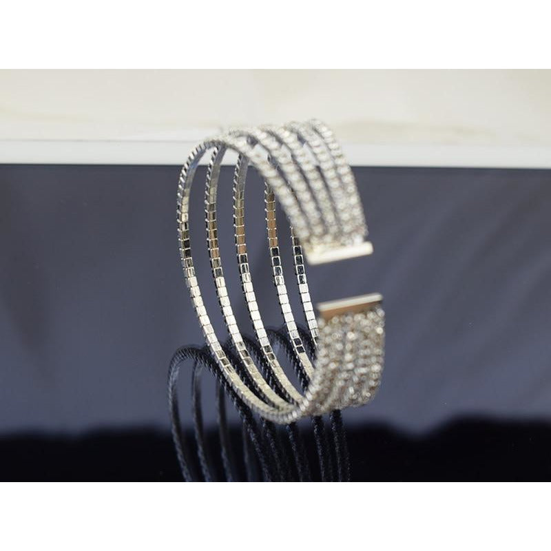 Crystal Multi-layer Cuff Bracelet Bracelets Bling Wedding Jewelry