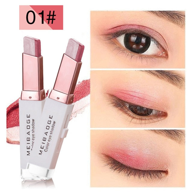 Professional 2 In 1 Double gradient  Metallic Eyeshadows