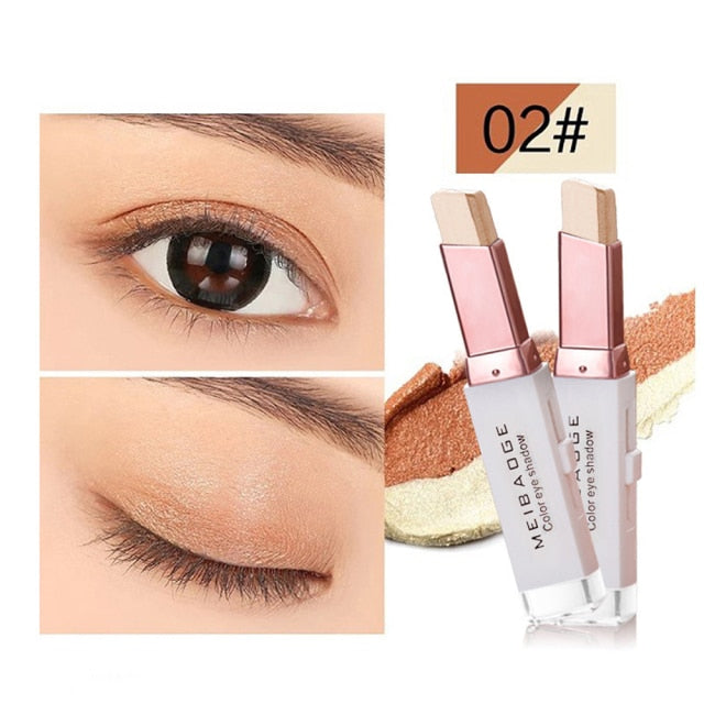 Professional 2 In 1 Double gradient  Metallic Eyeshadows