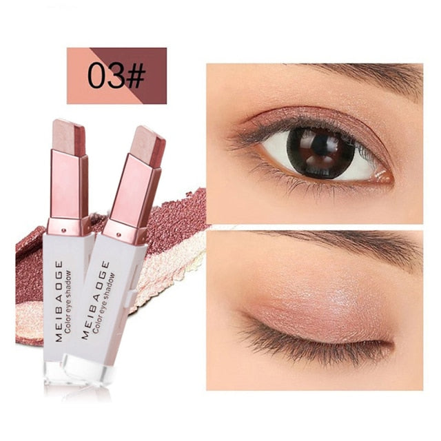 Professional 2 In 1 Double gradient  Metallic Eyeshadows