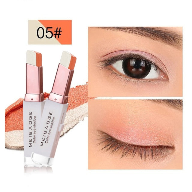 Professional 2 In 1 Double gradient  Metallic Eyeshadows