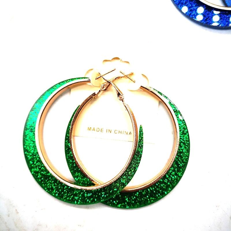 Colorful Bling Acrylic Studs Metal