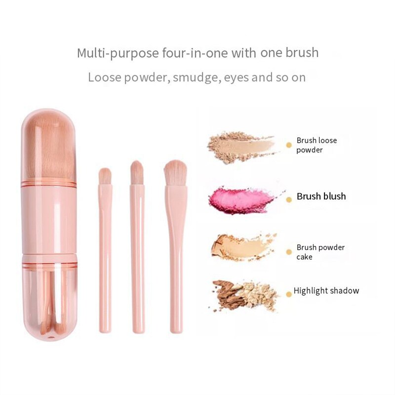 Portable Eye Shadow Lip Gloss Concealer Makeup Brushes