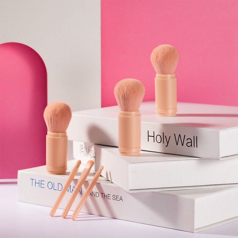 Portable Eye Shadow Lip Gloss Concealer Makeup Brushes