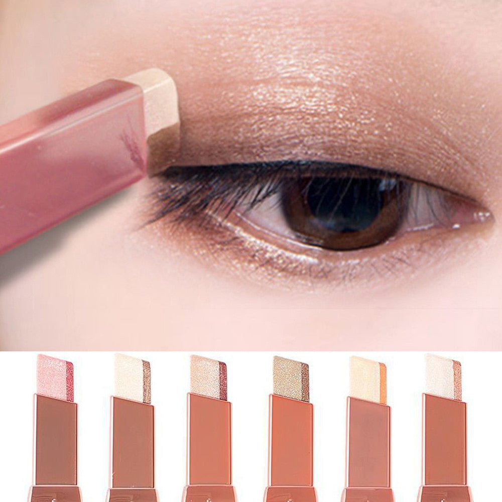 Professional 2 In 1 Double gradient  Metallic Eyeshadows