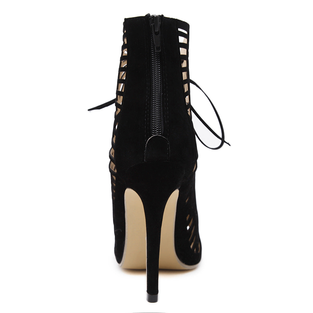 Gladiator Roman Cross-tied  Peep Toe High Heels