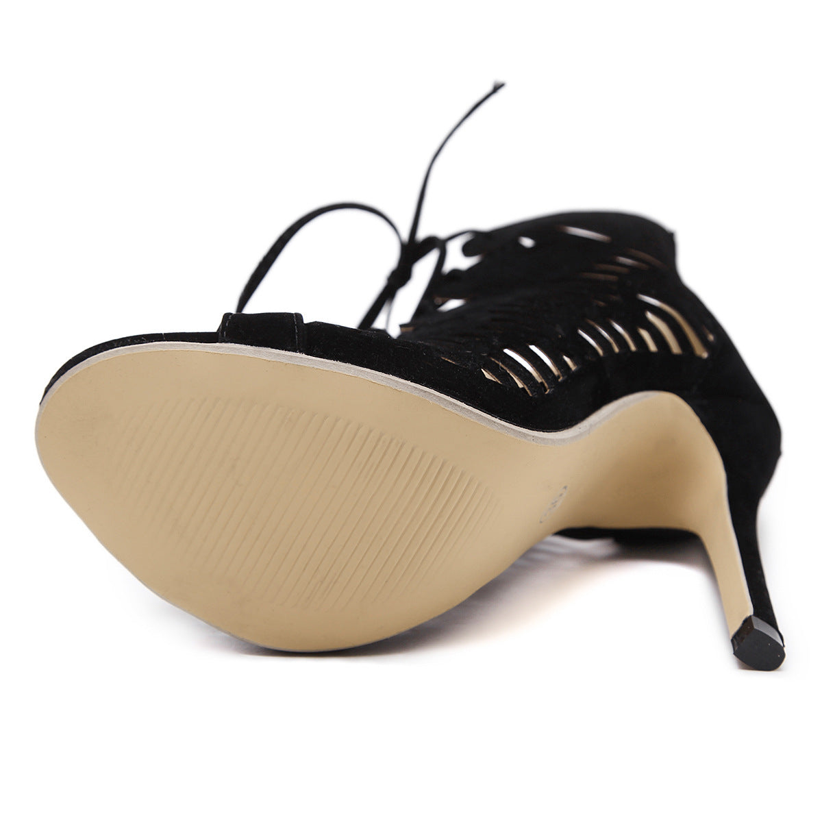 Gladiator Roman Cross-tied  Peep Toe High Heels
