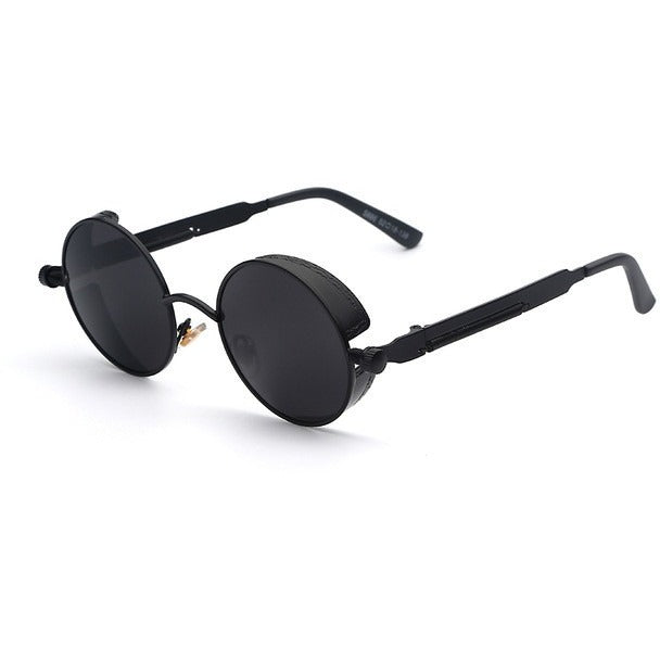 Mirror Lens Round  Steampunk Sunglasses