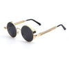 Mirror Lens Round  Steampunk Sunglasses